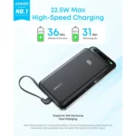 Anker Zolo Power Bank 10K, 22.5W, Built-in USB-C Cable - Image 6