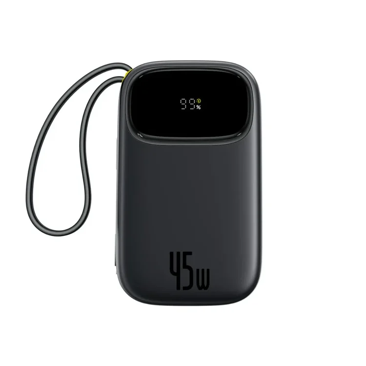 BaseusEnerFillFC31PowerBank20000mAh_1-1773944175.webp باور بانك بيسوس 20000 مللي أمبير، 22.5 واط، 2 كابل USB-C مدمج - الصورة 1