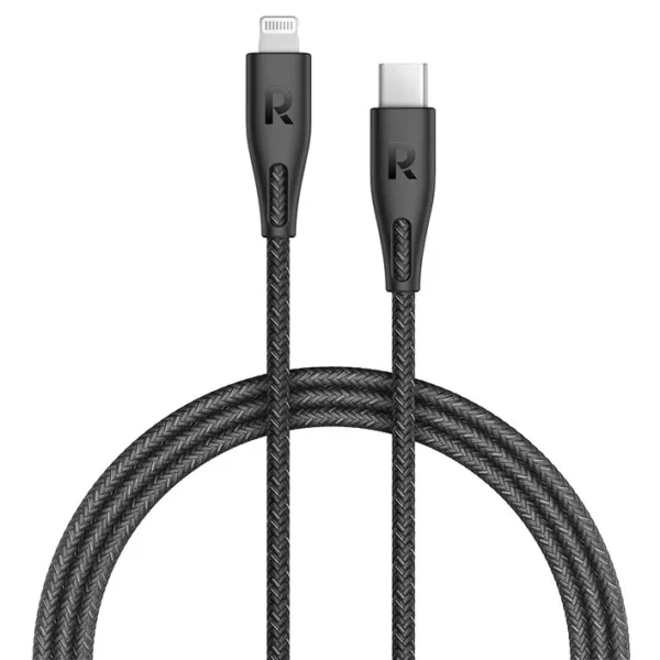RAVPower RP-CB1018 Type-C to Lightning Nylon Braid Cable, 2m